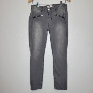 Cabi Gray Zipper Pocket Stretch Skinny Jeans Women's Size 6